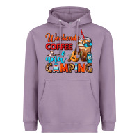 Lavender weekends coffee and camping frappe coffee Heavyweight Hoodie - FaDigitalArtStudio
