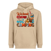 Mushroom weekends coffee and camping frappe coffee Heavyweight Hoodie - FaDigitalArtStudio