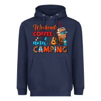 Navy weekends coffee and camping frappe coffee Heavyweight Hoodie - FaDigitalArtStudio