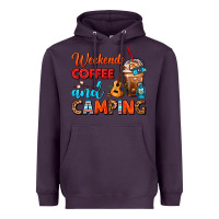 Plum weekends coffee and camping frappe coffee Heavyweight Hoodie - FaDigitalArtStudio