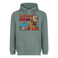 Sage weekends coffee and camping frappe coffee Heavyweight Hoodie - FaDigitalArtStudio