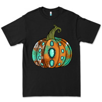Black western cowhide turquoise pumpkin Premium Tee - Jasminsmagicworld