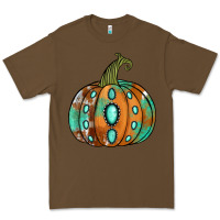 Cacao western cowhide turquoise pumpkin Premium Tee - Jasminsmagicworld