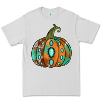 Dove Grey western cowhide turquoise pumpkin Premium Tee - Jasminsmagicworld