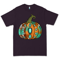 Plum western cowhide turquoise pumpkin Premium Tee - Jasminsmagicworld