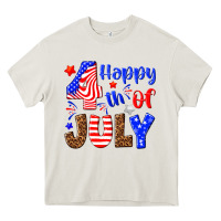 Cream happy 4th of july Heavy Core Tee - NancyCooperArtShop