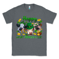 Charcoal Heather Happy Saint Patrick'S Day With Clover Classic Tee - BundleAndBundleShop