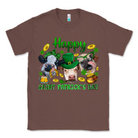 Chestnut Happy Saint Patrick'S Day With Clover Classic Tee - BundleAndBundleShop