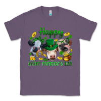 Lavender Happy Saint Patrick'S Day With Clover Classic Tee - BundleAndBundleShop
