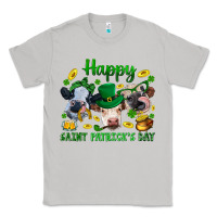 Moon Dust Happy Saint Patrick'S Day With Clover Classic Tee - BundleAndBundleShop