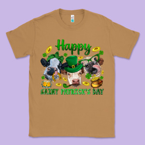 Happy Saint Patrick's Day With Clover Classic Tee Designed By Bundleandbundleshop