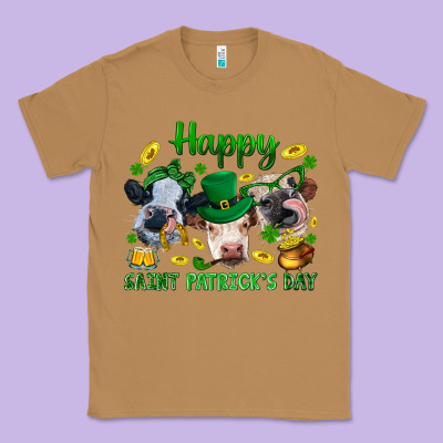 Happy Saint Patrick's Day With Clover Classic Tee Designed By Bundleandbundleshop