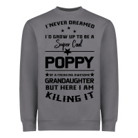 Storm Super Cool Poppy Of A Freaking Awesome Granddaugh Heavyweight Sweatshirt - Bettercallsaul
