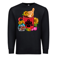 Black Western Football Coffee cup Premium Sweatshirt - FaDigitalArtStudio