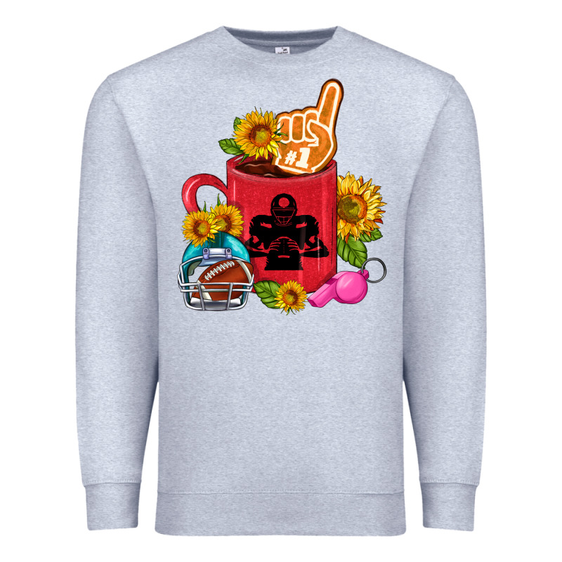 Western Football Coffee Cup Premium Sweatshirt by FaDigitalArtStudio | Teevron