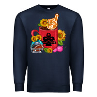 Navy Western Football Coffee cup Premium Sweatshirt - FaDigitalArtStudio
