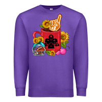 Purple Western Football Coffee cup Premium Sweatshirt - FaDigitalArtStudio