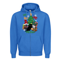 True Royal ho ho ho meow Zipper Hoodie - CowGirlArtShop