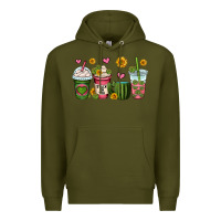 Army Green stuck on you cactus coffee cups Premium Hoodie - OliviaCreatesArt