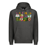 Charcoal Heather stuck on you cactus coffee cups Premium Hoodie - OliviaCreatesArt