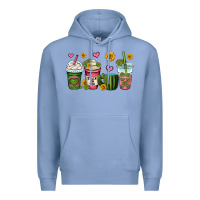 Colony Blue stuck on you cactus coffee cups Premium Hoodie - OliviaCreatesArt