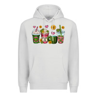 Dove Grey stuck on you cactus coffee cups Premium Hoodie - OliviaCreatesArt