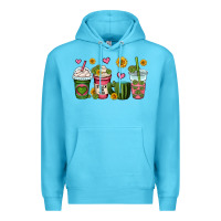Ocean Blue stuck on you cactus coffee cups Premium Hoodie - OliviaCreatesArt