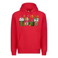 Red stuck on you cactus coffee cups Premium Hoodie - OliviaCreatesArt