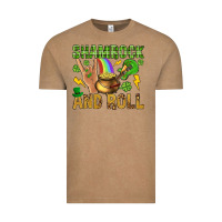 Vintage Coffee Shamrock and roll Vintage Tee - BundleAndBundleShop
