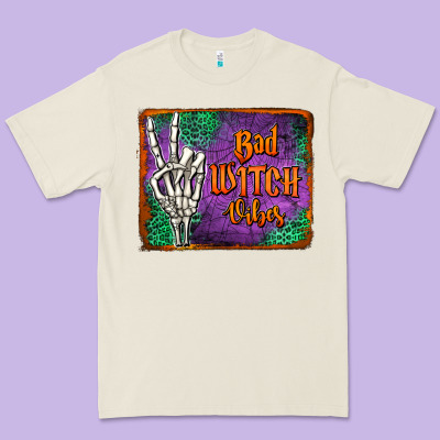 Bad Witch Vibes Premium Tee Designed By Jasminsmagicworld