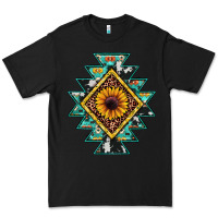 Black aztec leopard sunflower Premium Tee - JahusDesignShop