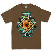 Cacao aztec leopard sunflower Premium Tee - JahusDesignShop