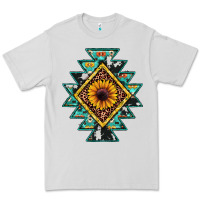 Dove Grey aztec leopard sunflower Premium Tee - JahusDesignShop