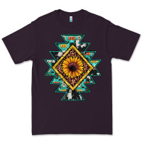 Plum aztec leopard sunflower Premium Tee - JahusDesignShop