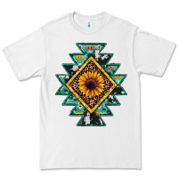 White aztec leopard sunflower Premium Tee - JahusDesignShop