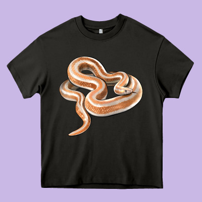 Rosy Boa Snake Illustrations Heavy Core Tee Designed By Lillyallendesigns