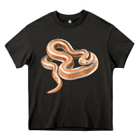 Asphalt Rosy Boa Snake Illustrations Heavy Core Tee - LillyAllenDesigns