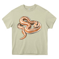 Mossy Rosy Boa Snake Illustrations Heavy Core Tee - LillyAllenDesigns