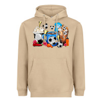 Mushroom Soccer Coffee Cups Heavyweight Hoodie - FaDigitalArtStudio