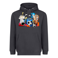 Smoke Soccer Coffee Cups Heavyweight Hoodie - FaDigitalArtStudio