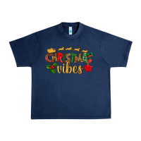 Navy christmas vibes Urban Heavy Tee - BundleAndBundleShop