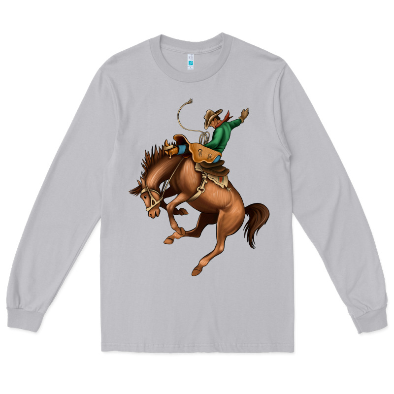 Bucking Bronco Rodeo Long Sleeve Tee by Bettercallsaul | Teevron