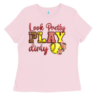 Bubblegum Pink Look Pretty Play Dirty Ladies Tee - LillyAllenDesigns