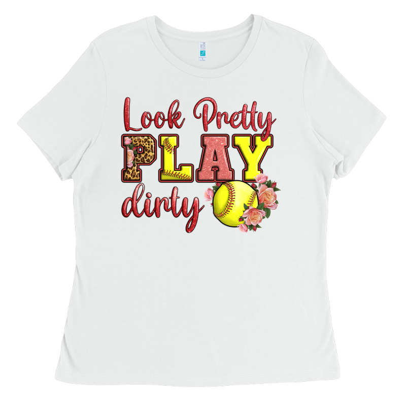 Look Pretty Play Dirty Ladies Tee by LillyAllenDesigns | Teevron
