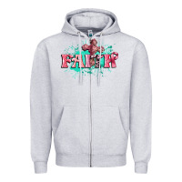 Heather Grey faith breast cancer Zipper Hoodie - CowGirlArtShop