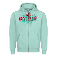 Seafoam faith breast cancer Zipper Hoodie - CowGirlArtShop