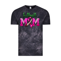 Cloud Black Football Mom Breast Cancer Vintage Tee - BundleAndBundleShop