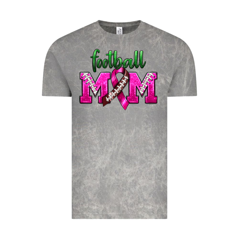 Football Mom Breast Cancer Vintage Tee by BundleAndBundleShop | Teevron