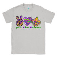 Moon Dust Peace Love Mardi Gras Classic Tee - BundleAndBundleShop