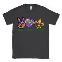 Smoke Peace Love Mardi Gras Classic Tee - BundleAndBundleShop